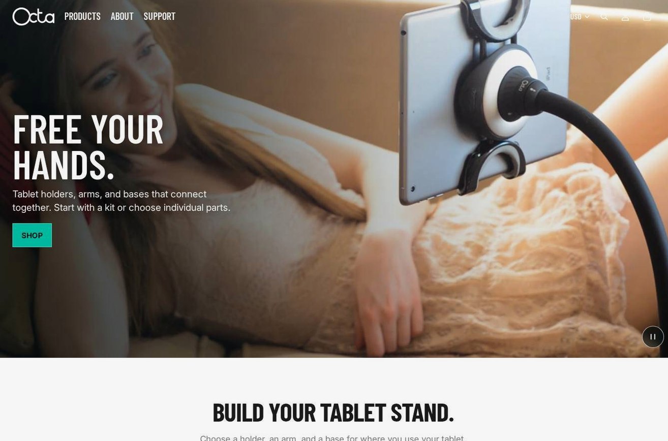 Screenshot of the OctaFX website